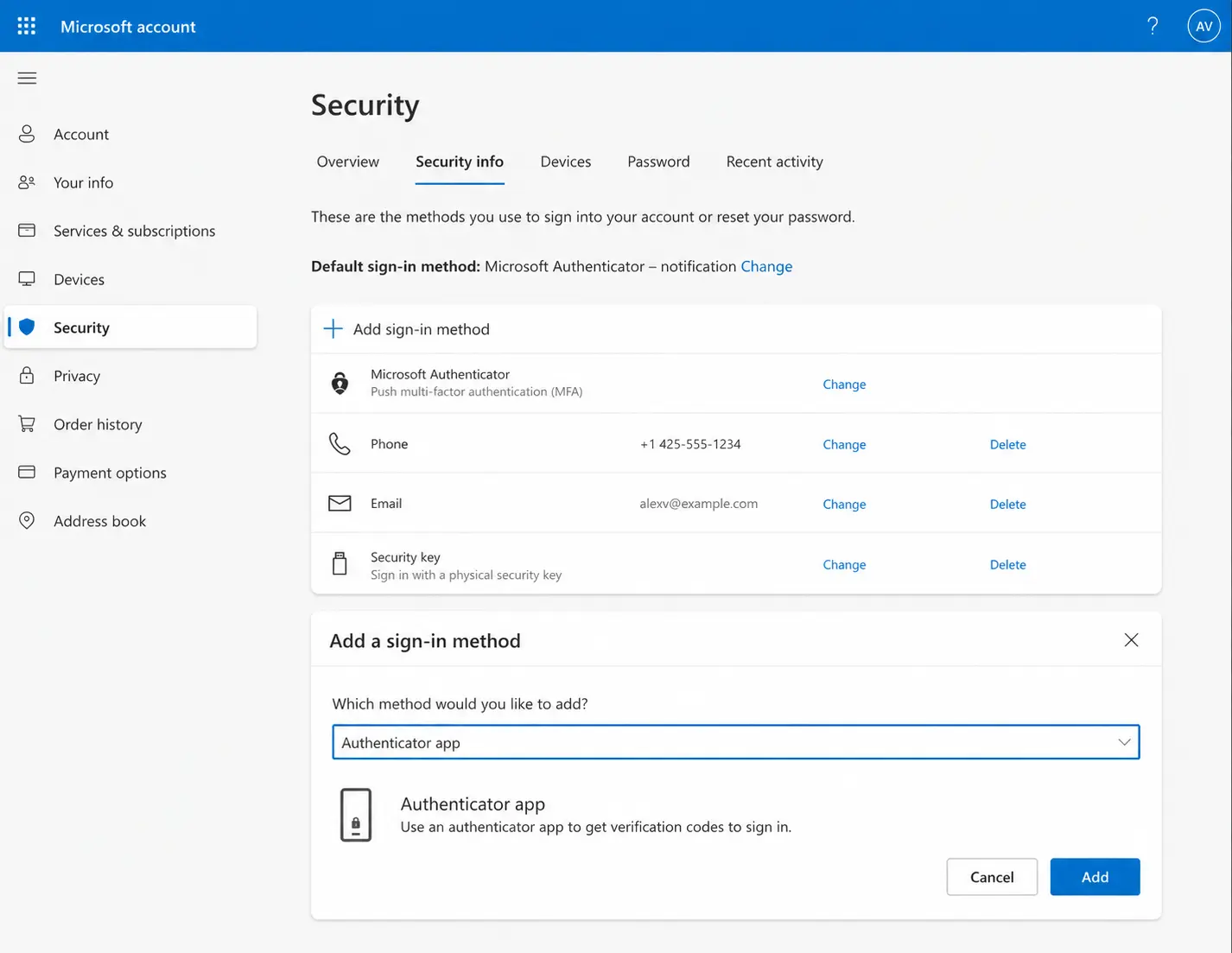 Infographic comparing MFA methods — SMS, authenticator app, and hardware key — by security strength