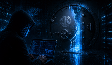Anthropic Mythos AI security breach illustration showing a cracked digital vault representing unauthorized access to the Claude Mythos Preview cybersecurity tool